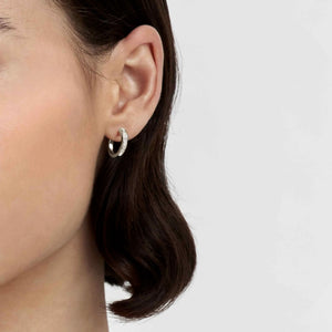 CARISMATICA EARRINGS 240914/001 GOLD HOOPS WITH CZ