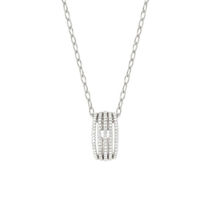 LOVELIGHT NECKLACE 149707/008 SILVER PENDANT WITH WHITE CZ