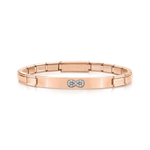 TRENDSETTER BRACELET 021135/024 ROSE GOLD PVD & CZ INFINITY