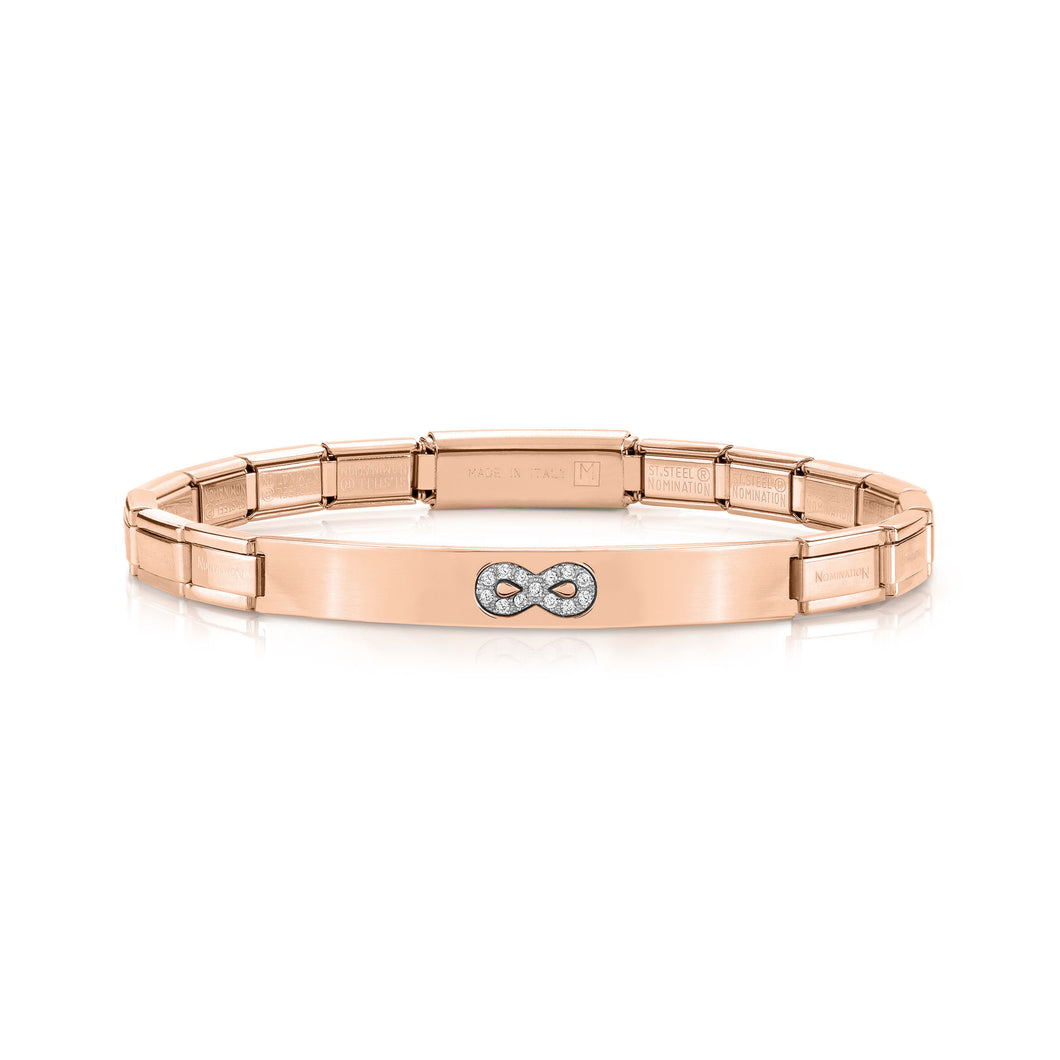 TRENDSETTER BRACELET 021135/024 ROSE GOLD PVD & CZ INFINITY