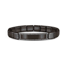 Load image into Gallery viewer, TRENDSETTER BRACELET 021138/015 BLACK PVD &amp; CZ
