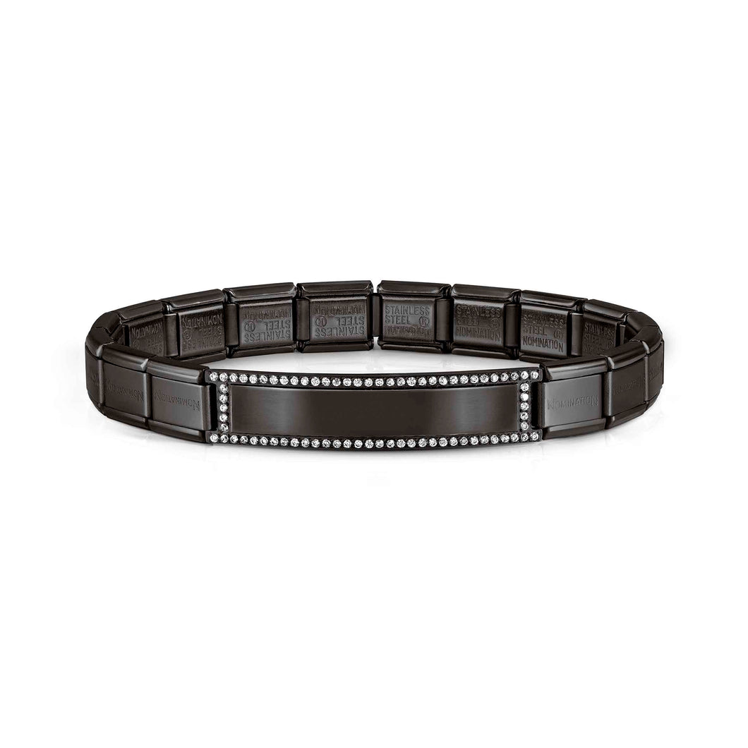 TRENDSETTER BRACELET 021138/015 BLACK PVD & CZ