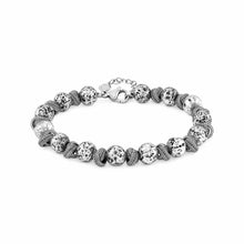 Load image into Gallery viewer, INSTINCT BRACELET 027918/033 PATTERNED STAINLESS STEEL &amp; LAVA STONES
