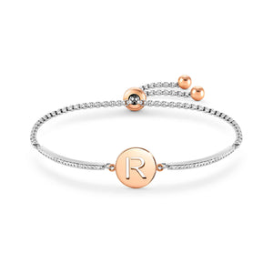 MILLELUCI BRACELET WITH CZ 028007/018 LETTER R