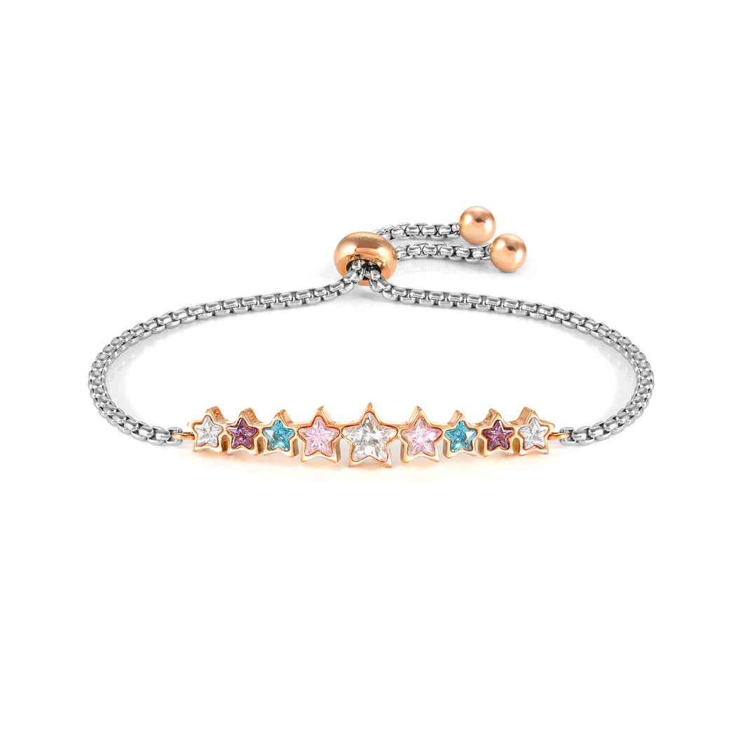 MILLELUCI BRACELET WITH CZ 028012/020 MIX COLOUR STARS
