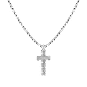 STRONG DIAMOND NECKLACE 028303/001 STAINLESS STEEL CROSS