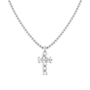 STRONG DIAMOND NECKLACE 028304/008 WHITE DIAMOND CROSS
