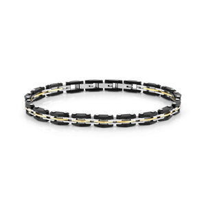 STRONG DIAMOND BRACELET 028314/012 BLACK GOLD PVD