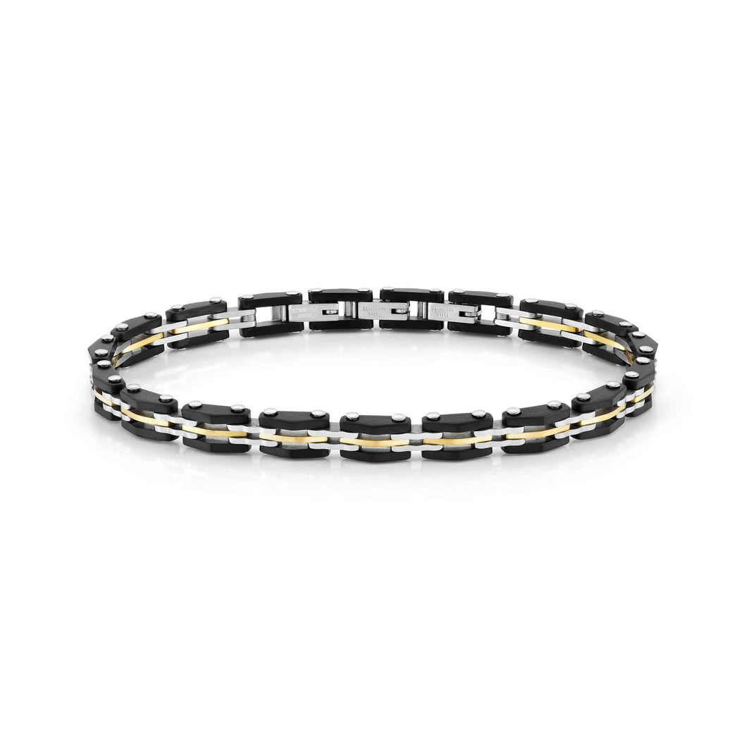 STRONG DIAMOND BRACELET 028314/012 BLACK GOLD PVD