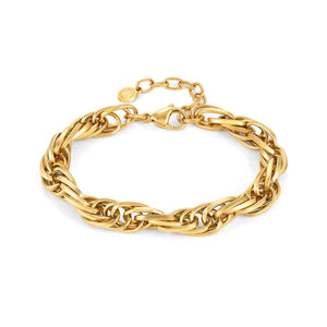 SILHOUETTE BRACELET 028503/012 GOLD PVD CHAIN