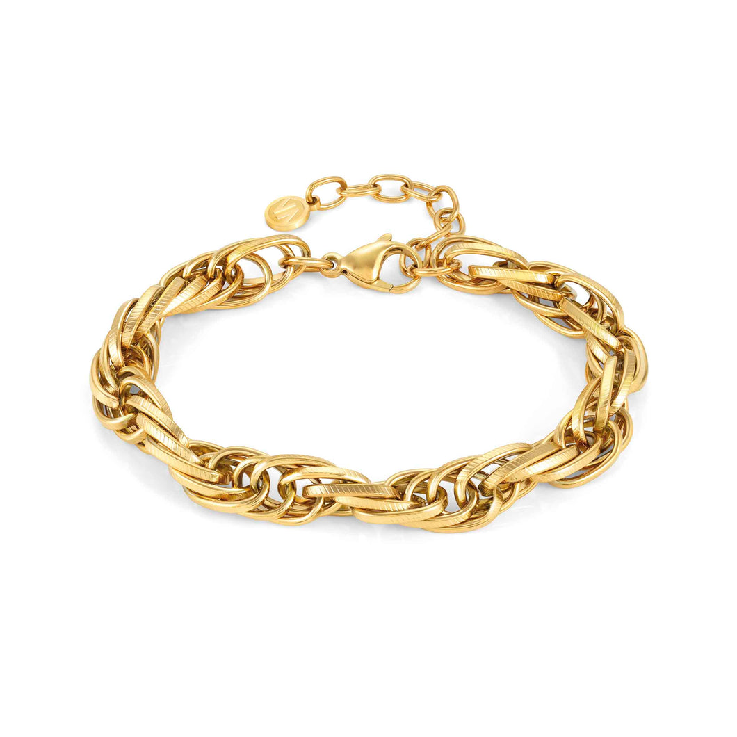 SILHOUETTE BRACELET 028503/012 GOLD PVD CHAIN