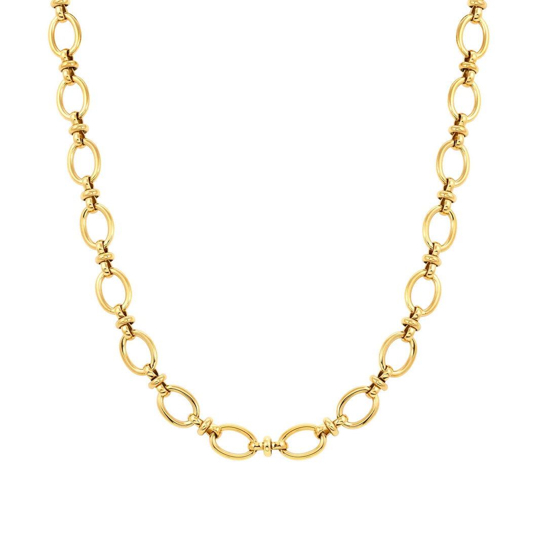 AFFINITY NECKLACE 028604/012 GOLD PVD CHAIN