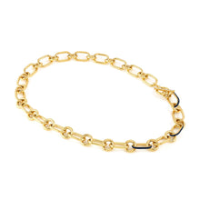 Load image into Gallery viewer, DRUSILLA BLUE NECKLACE 028712/004 GOLD CHAIN WITH CZ
