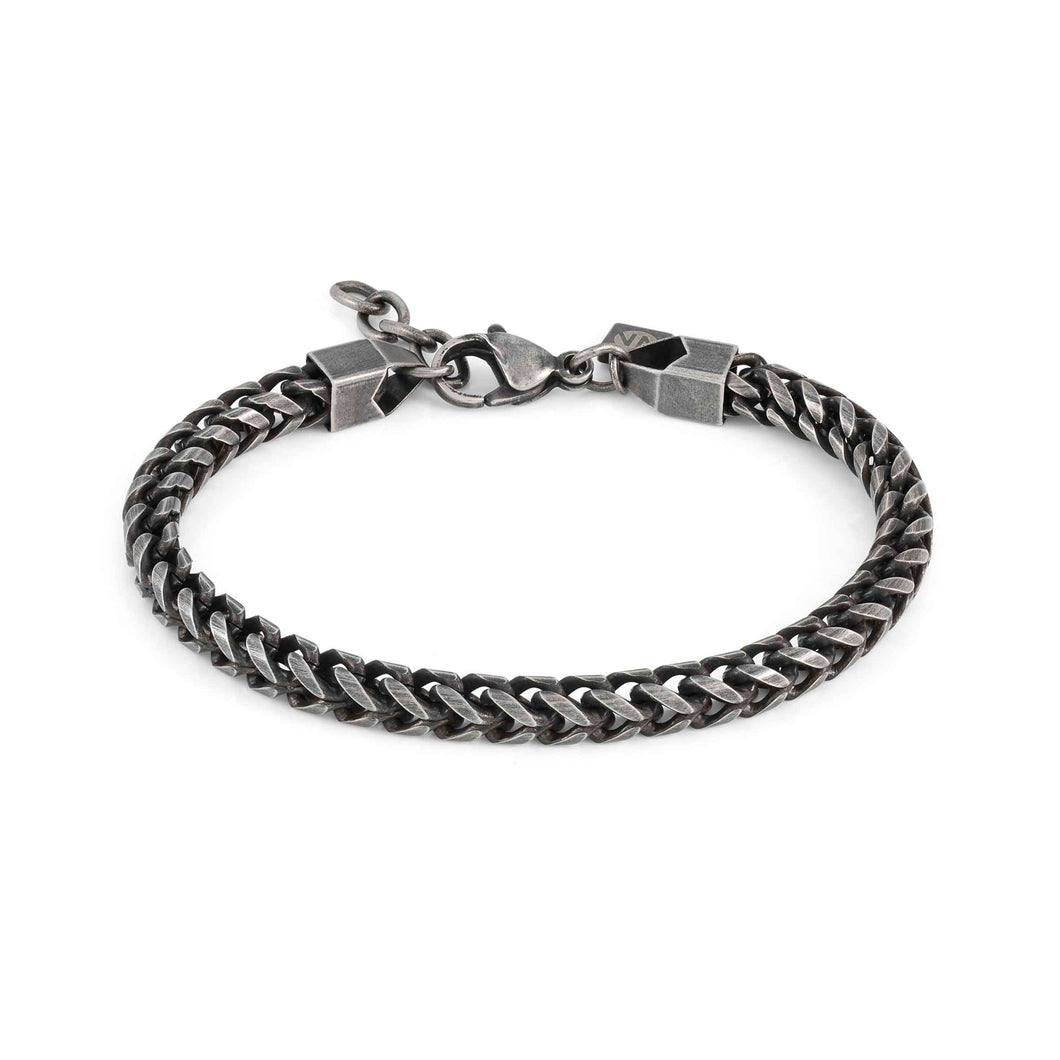 B-YOND BRACELET 028936/050 BLACK PVD S/STEEL FISHBONE CHAIN
