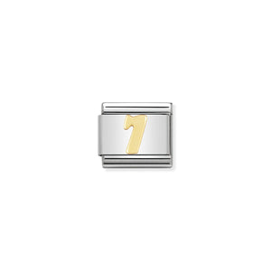 COMPOSABLE CLASSIC LINK 030102/07 NUMBER 7 IN 18K GOLD