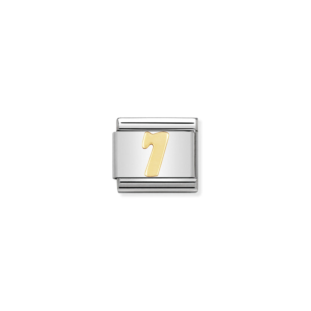 COMPOSABLE CLASSIC LINK 030102/07 NUMBER 7 IN 18K GOLD