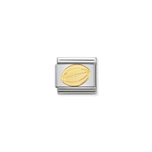 Load image into Gallery viewer, COMPOSABLE CLASSIC LINK 030106/03 FOOTBALL IN 18K GOLD

