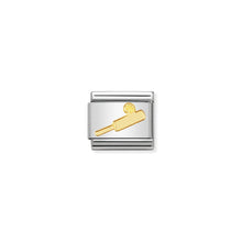 Load image into Gallery viewer, COMPOSABLE CLASSIC LINK 030106/08 CRICKET BAT IN 18K GOLD
