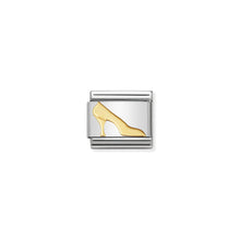 Load image into Gallery viewer, COMPOSABLE CLASSIC LINK 030109/08 HIGH HEEL SHOE SYMBOL IN 18K GOLD
