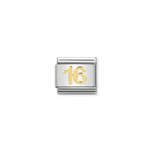 Load image into Gallery viewer, COMPOSABLE CLASSIC LINK 030109/35 NUMBER 16 SYMBOL IN 18K GOLD
