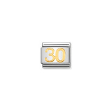 Load image into Gallery viewer, COMPOSABLE CLASSIC LINK 030109/40 NUMBER 30 SYMBOL IN 18K GOLD
