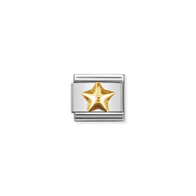 Load image into Gallery viewer, COMPOSABLE CLASSIC LINK 030110/12 RAISED STAR IN 18K GOLD
