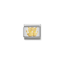 Load image into Gallery viewer, COMPOSABLE CLASSIC LINK 030112/13 DOUBLE CATS IN 18K GOLD
