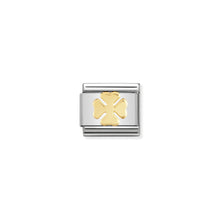 Load image into Gallery viewer, COMPOSABLE CLASSIC LINK 030115/06 FOUR LEAF CLOVER IN 18K GOLD
