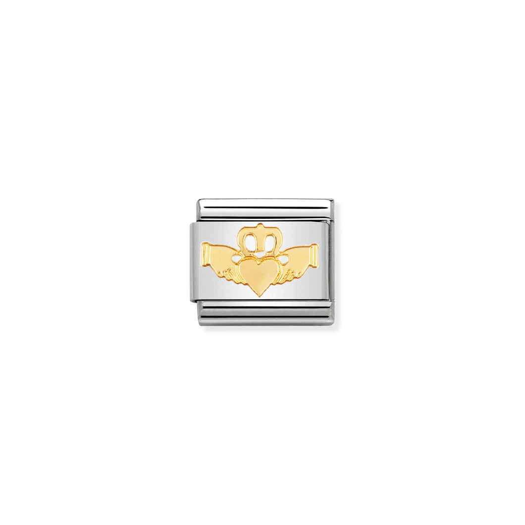 COMPOSABLE CLASSIC LINK 030119/05 CLADDAGH IN 18K GOLD