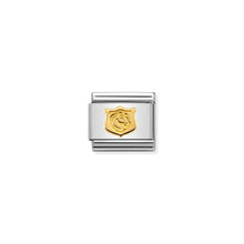 Load image into Gallery viewer, COMPOSABLE CLASSIC LINK 030149/28 SHIELD WITH HORSE IN 18K GOLD
