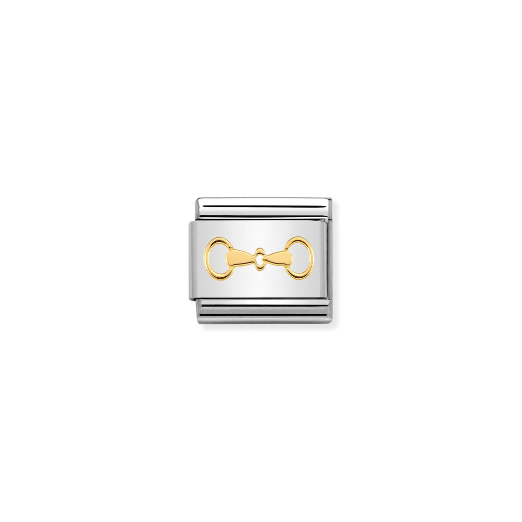 COMPOSABLE CLASSIC LINK 030149/31 SNAFFLE BIT IN 18K GOLD