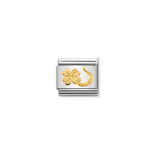 Load image into Gallery viewer, COMPOSABLE CLASSIC LINK 030149/34 HORSESHOE AND FOUR LEAF CLOVER IN 18K GOLD
