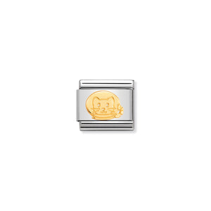 COMPOSABLE CLASSIC LINK 030161/11 ASTRONAUT CAT IN 18K GOLD