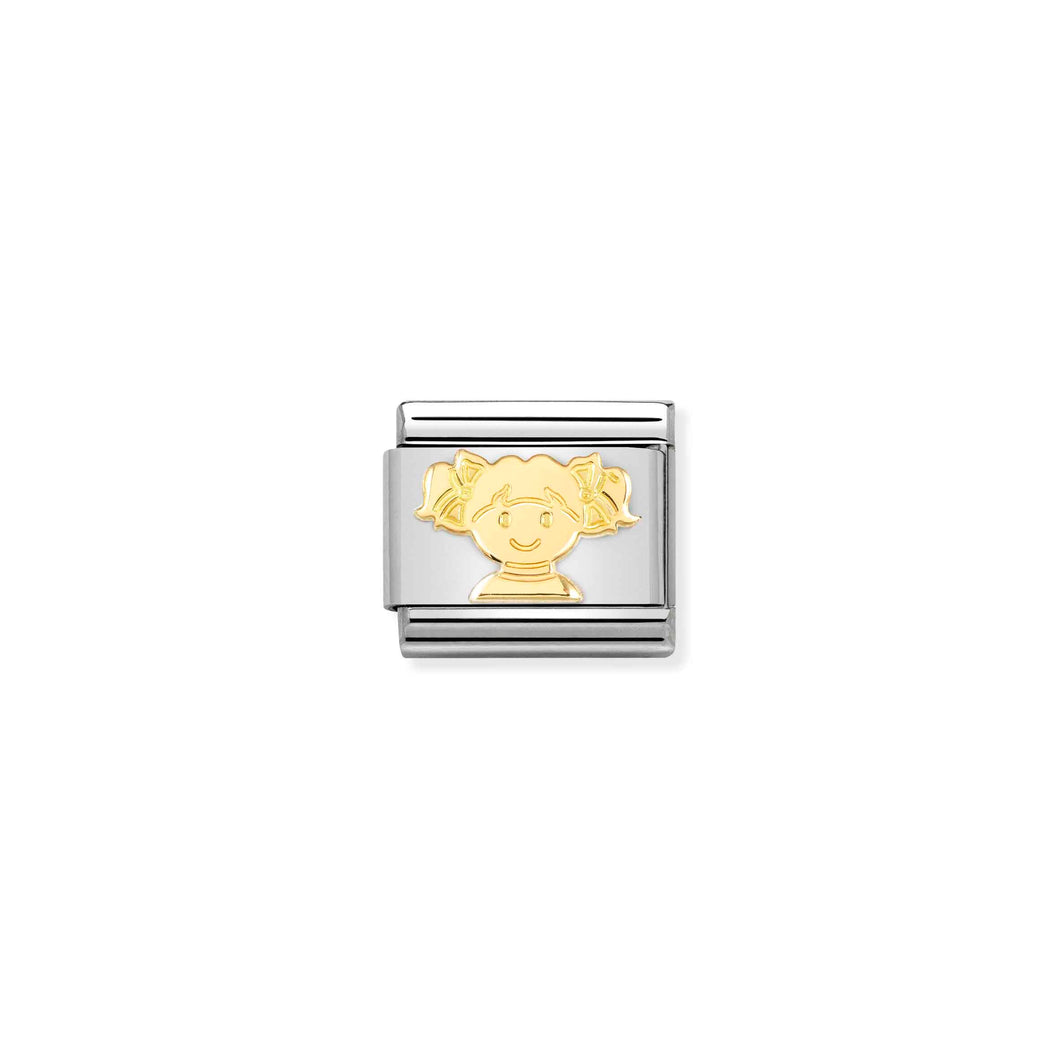 COMPOSABLE CLASSIC LINK 030162/73 GIRL IN 18K GOLD