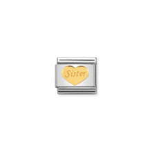 Load image into Gallery viewer, COMPOSABLE CLASSIC LINK 030162/36 SISTER HEART IN 18K GOLD
