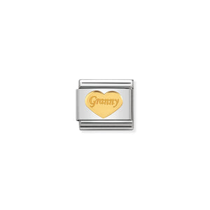 COMPOSABLE CLASSIC LINK 030162/39 GRANNY HEART IN 18K GOLD