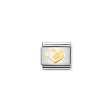 Load image into Gallery viewer, COMPOSABLE CLASSIC LINK 030162/50 RABBIT IN HEART IN 18K GOLD
