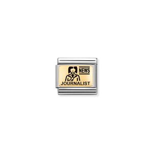 COMPOSABLE CLASSIC LINK 030166/06 JOURNALIST IN 18K GOLD