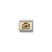 Load image into Gallery viewer, COMPOSABLE CLASSIC LINK 030166/11 MUSICIAN IN 18K GOLD
