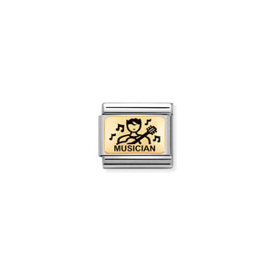 COMPOSABLE CLASSIC LINK 030166/11 MUSICIAN IN 18K GOLD