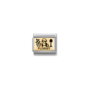 COMPOSABLE CLASSIC LINK 030166/12 FLORIST IN 18K GOLD