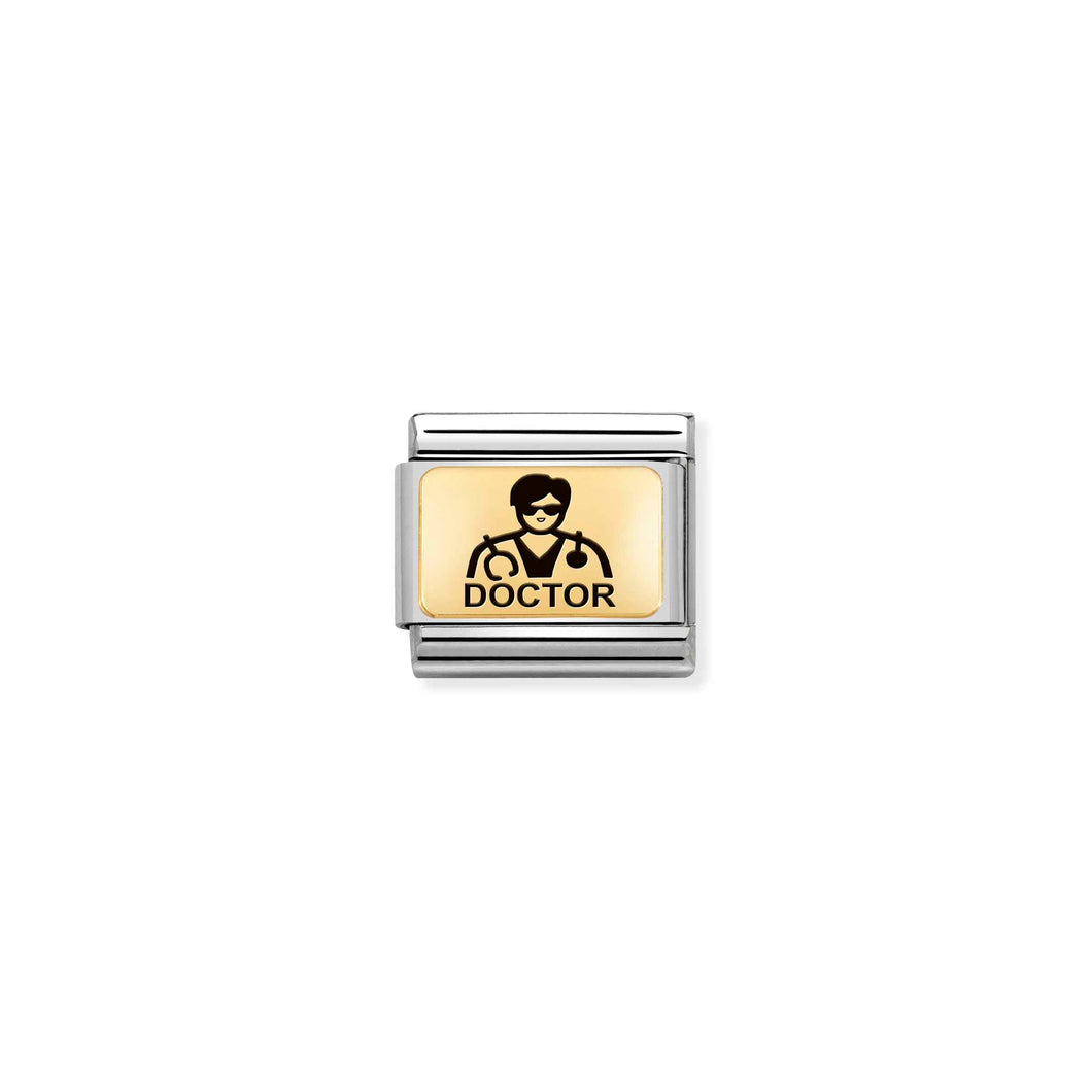 COMPOSABLE CLASSIC LINK 030166/14 DOCTOR (HIM) IN 18K GOLD