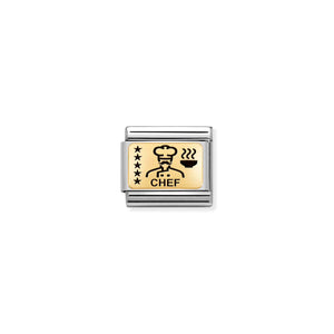 COMPOSABLE CLASSIC LINK 030166/28 CHEF IN 18K GOLD