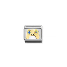 Load image into Gallery viewer, COMPOSABLE CLASSIC LINK 030210/24 GAMING CONSOLE CONTROLLER IN 18K GOLD AND ENAMEL

