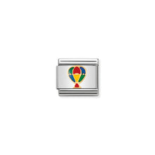 Load image into Gallery viewer, COMPOSABLE CLASSIC LINK 030210/07 HOT AIR BALLOON IN 18K GOLD AND ENAMEL

