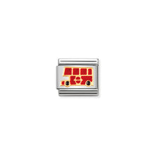 Load image into Gallery viewer, COMPOSABLE CLASSIC LINK 030210/19 LONDON BUS IN 18K GOLD AND ENAMEL
