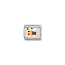 Load image into Gallery viewer, COMPOSABLE CLASSIC LINK 030212/03 DONKEY IN 18K GOLD AND ENAMEL
