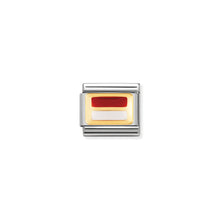 Load image into Gallery viewer, COMPOSABLE CLASSIC LINK 030234/34 MONACO/INDONESIA FLAG IN 18K GOLD AND ENAMEL
