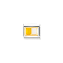 Load image into Gallery viewer, COMPOSABLE CLASSIC LINK 030234/41 VATICAN FLAG IN 18K GOLD AND ENAMEL
