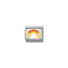 Load image into Gallery viewer, COMPOSABLE CLASSIC LINK 030272/53 RAINBOW WITH FOUR-LEAF CLOVER IN 18K GOLD
